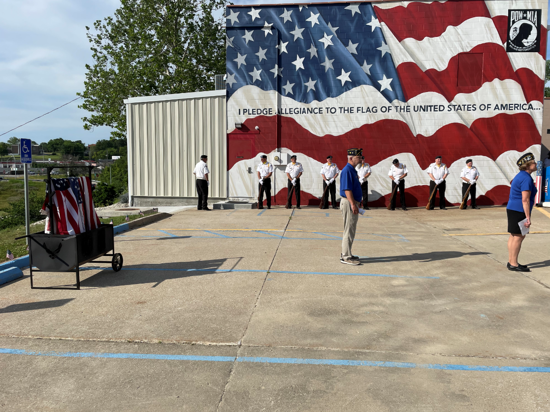 Post 5 hosts flag retirement ceremony on Flag Day